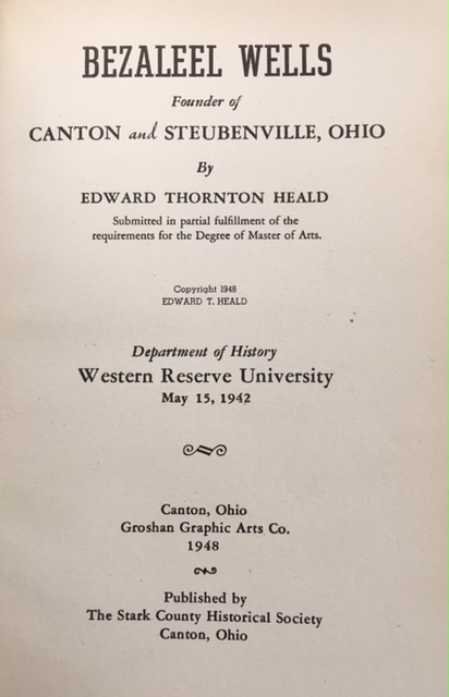 Image for BEZALEEL WELLS, Founder of Canton and Steubenville, Ohio