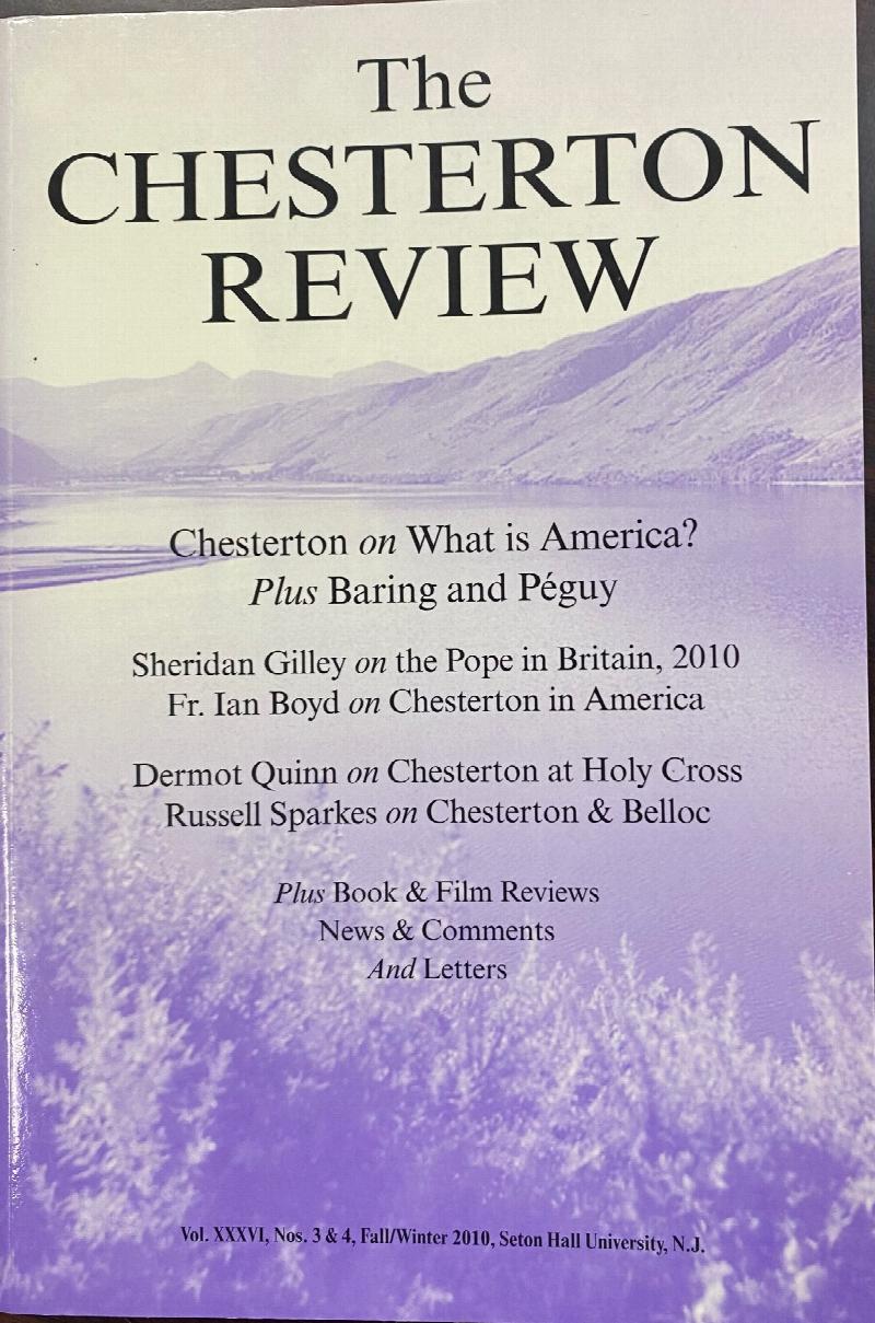 Image for The Chesterton Review (Vol. XXXVI, Nos 3 & 4,Fall/Winter 2010)