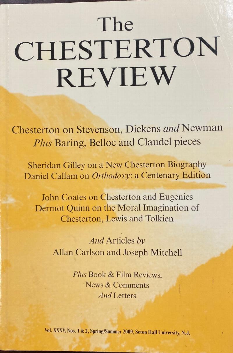 Image for The Chesterton Review (Vol. XXXV No. 1 & 2, Spring/Summer 2009)