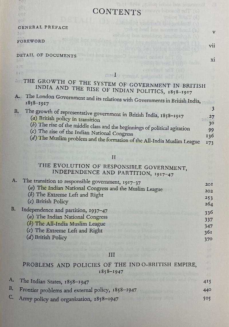 The Evolution of India and Pakistan 1858 to 1947 (Select Documents On ...
