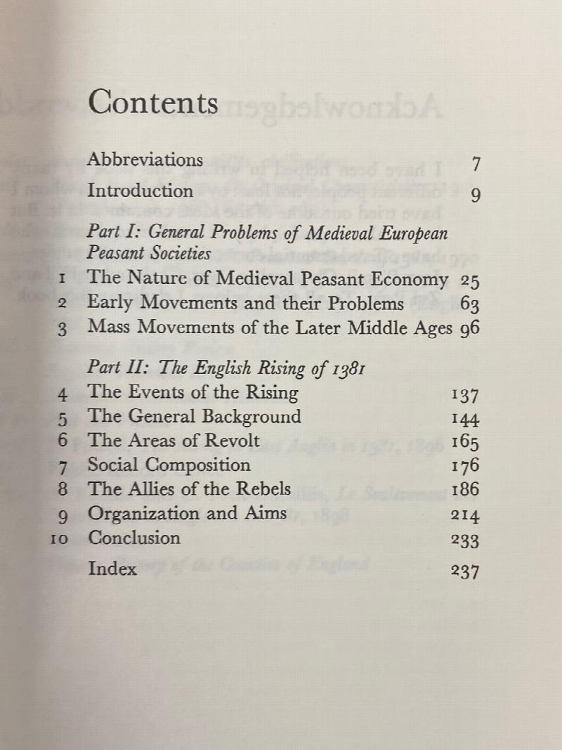 Bond Men Made Free: Medieval Peasant Movements and the English