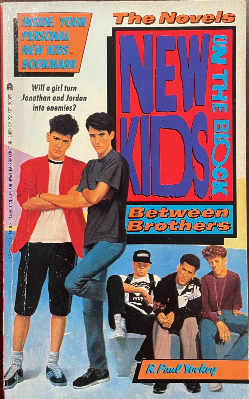 Scarce - New Kids On The Block - Poster Book 1989 - Button Up