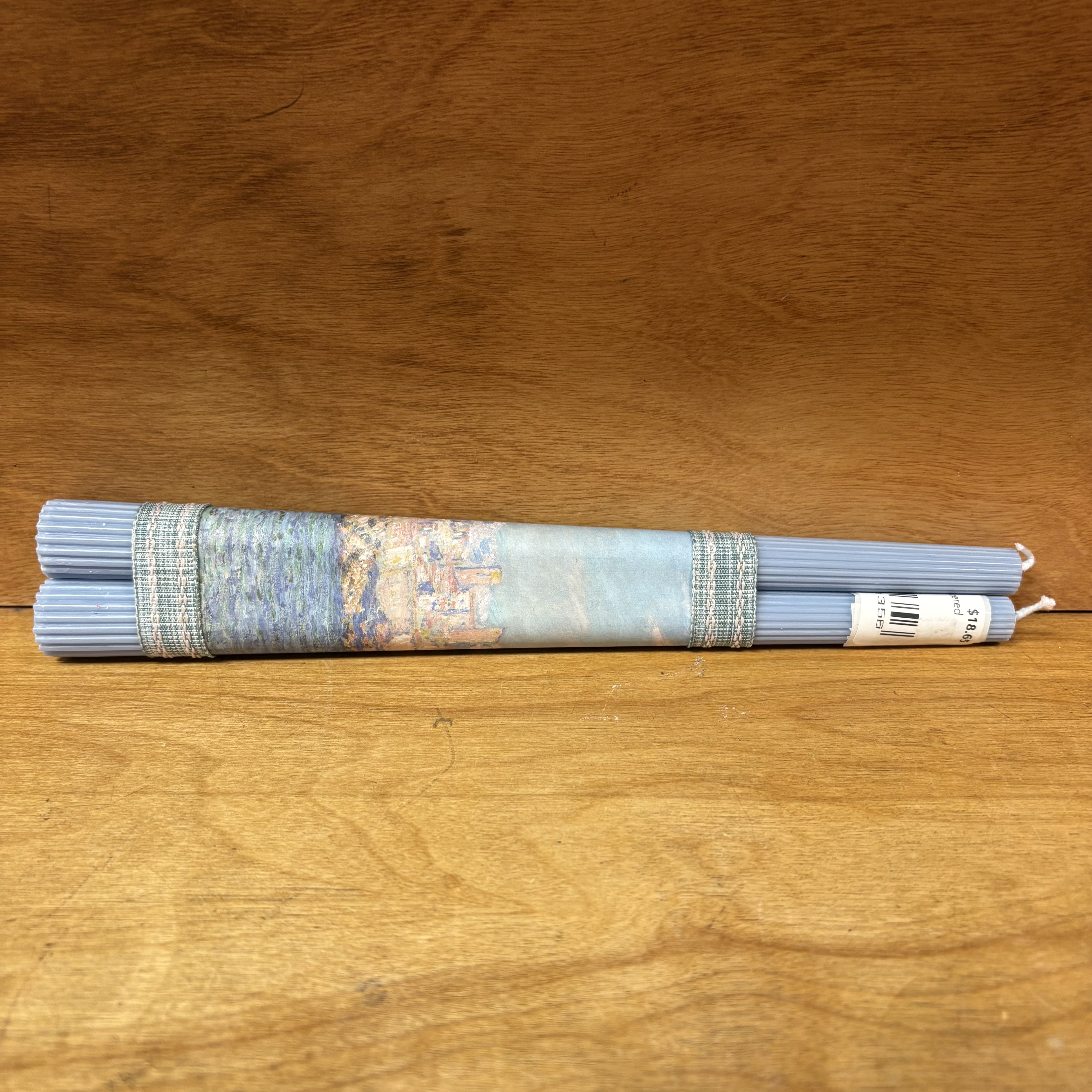 Ocean Blue Tapered Candle Set