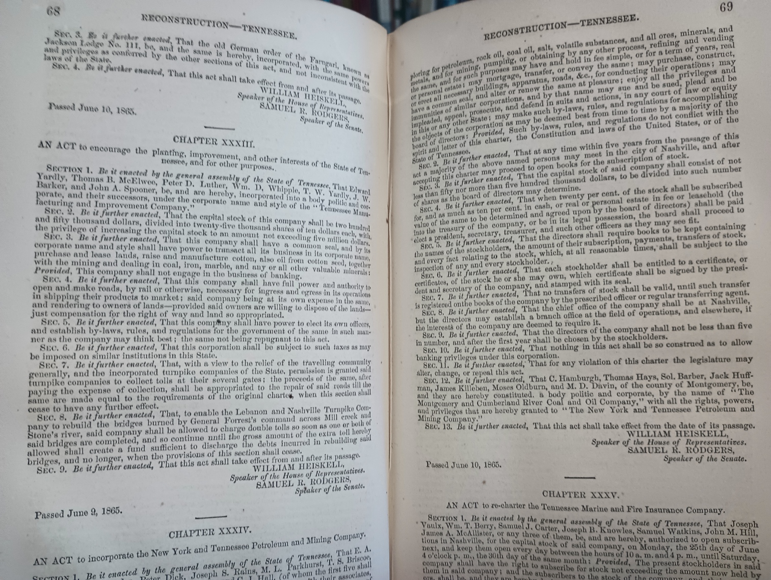 Report of the Joint Committee on Reconstruction at the First Session Thirty-Ninth Congress