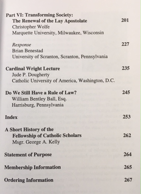 Catholicity & the New Evangelization (Proceedings from the Seventeenth Convention of The Fellowship ofCatholic Scholars, Corpus Christi, Texas - 1994)