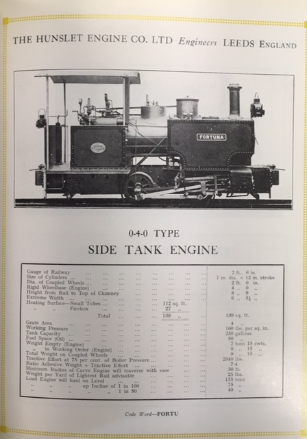 Hunslet Narrow Gauge Locomotives