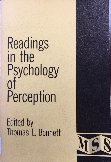 Image for Readings in the Psychology of Perception