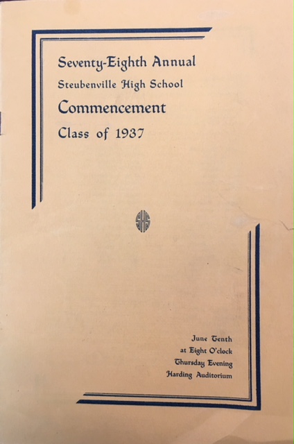 Image for Seventy-Eighth Annual Steubenville High School Commencement - Class of 1937 (Program)
