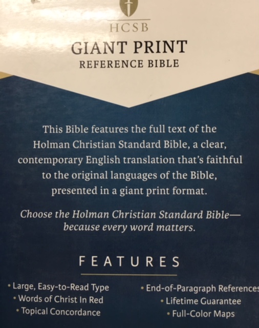HCSB Giant Print Reference Bible, Mint Green LeatherTouch, Indexed