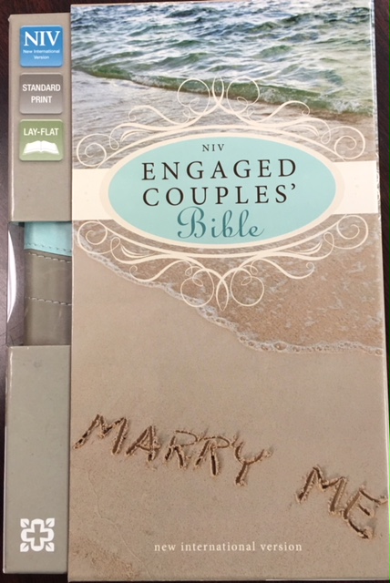 Image for NIV, Engaged Couples' Bible, Imitation Leather, Sea Grass / Wet Sand, Red Letter Edition