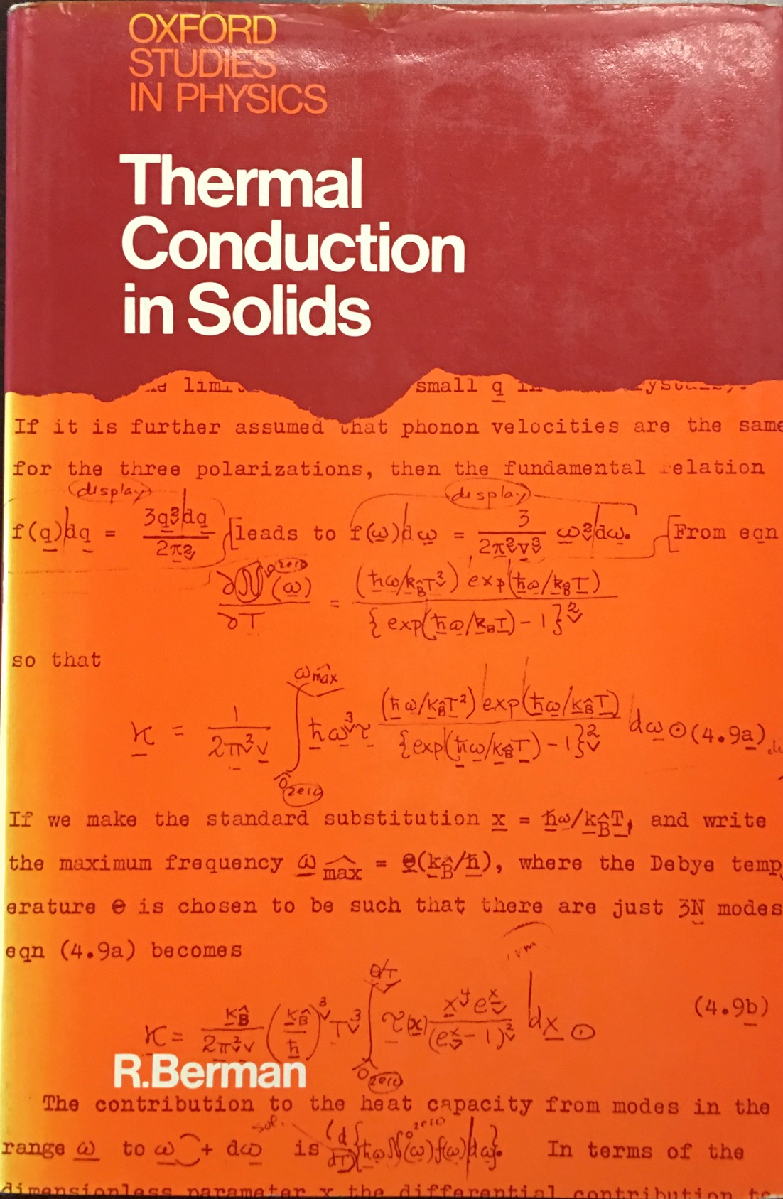 Image for Thermal Conduction in Solids (Oxford Studies in Physics)