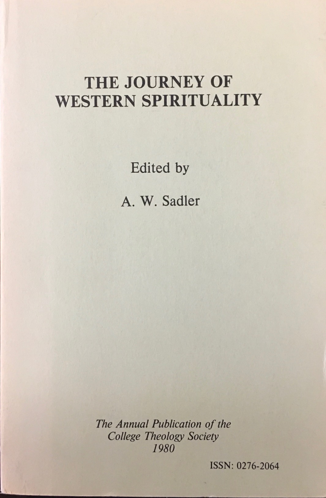 Image for The Journey of Western Spirituality
