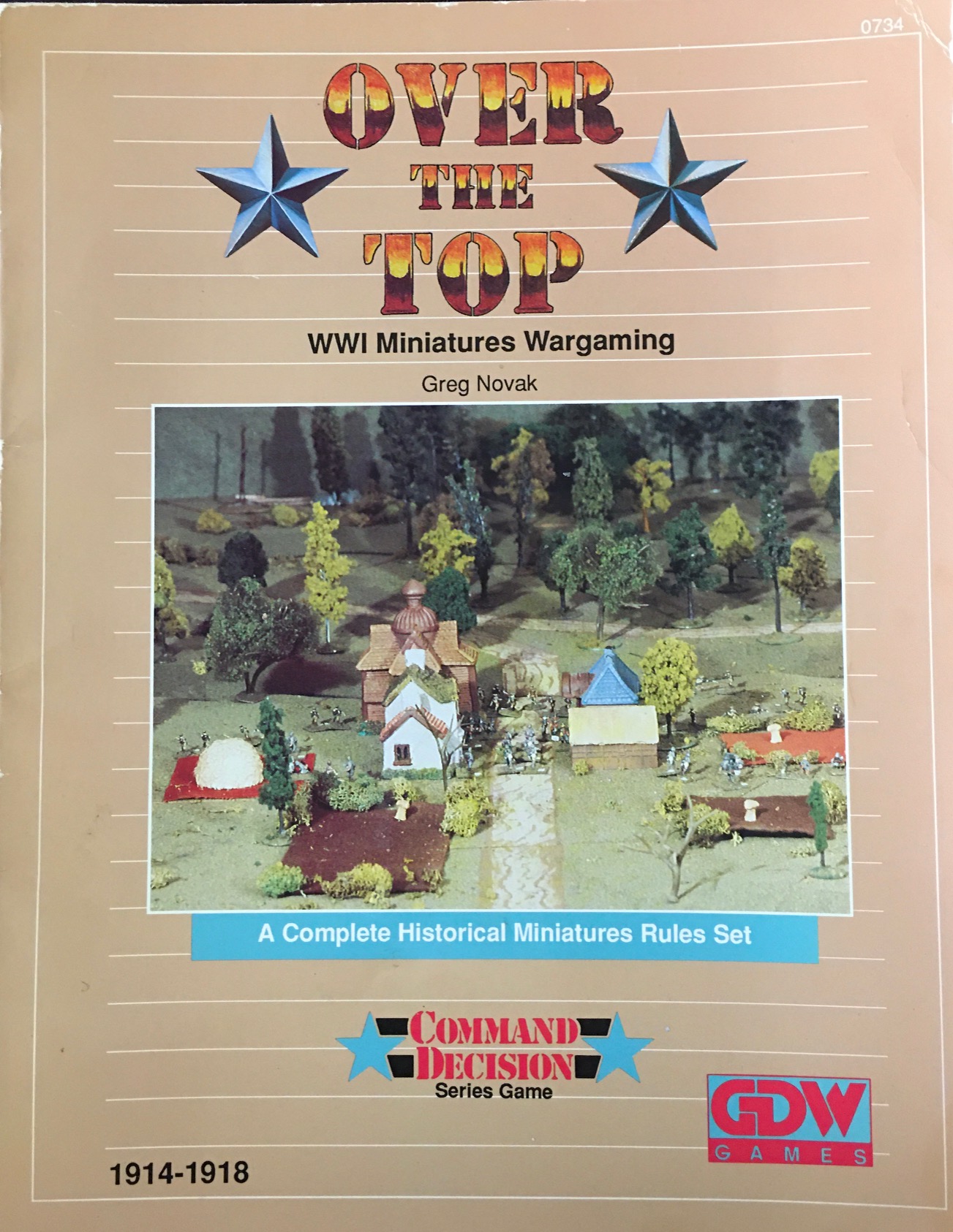 Image for Over the Top: WWI Miniatures Wargaming - A Complete Historical Miniatures Rules Set (Command Decision Series Game)