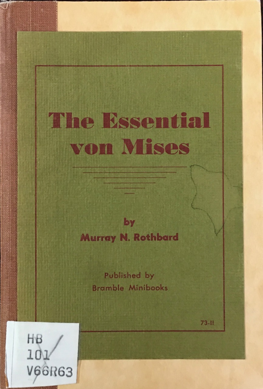 Image for The Essential von Mises