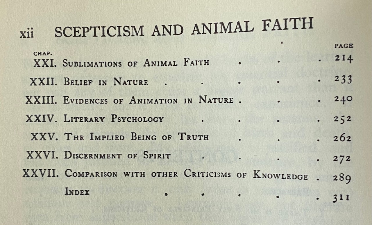 Scepticism and Animal Faith: Introduction to a System of Philosophy Scepticism and Animal Faith: Introduction to a System of Philosophy