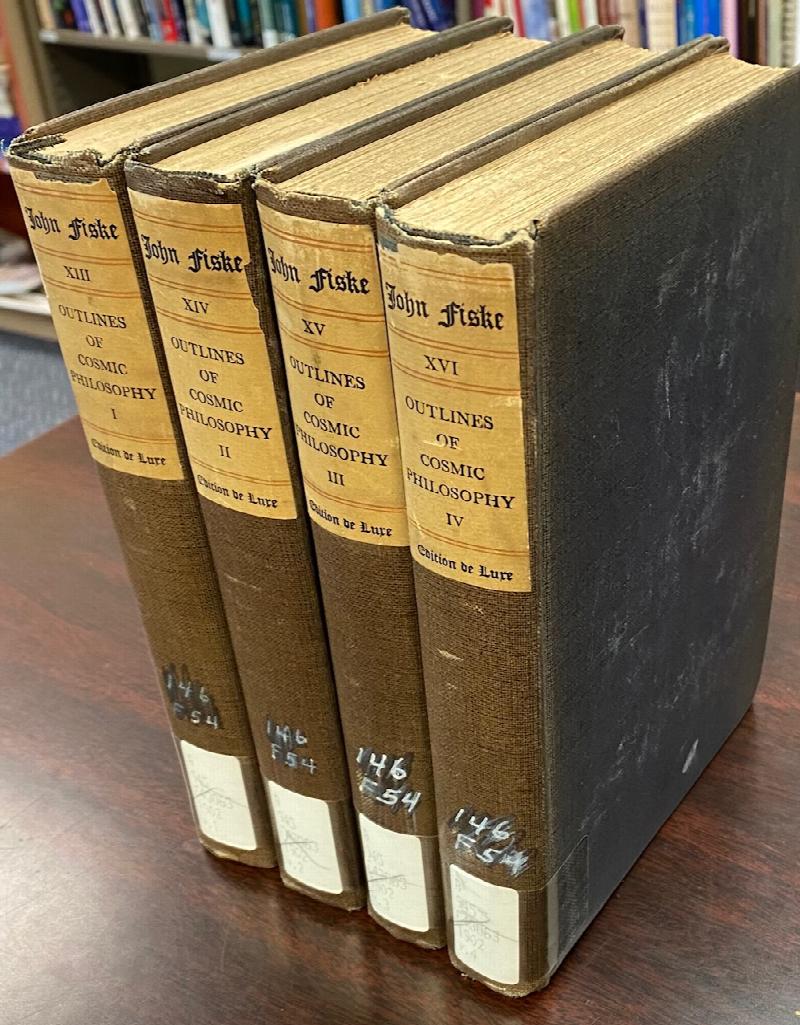 Image for Outlines of Cosmic Philosophy: Based on the doctrine of evolution, with criticisms on the positive philosophy - 4 Volume Set (Volumes 13 thru 16 of The Writings of John Fiske)
