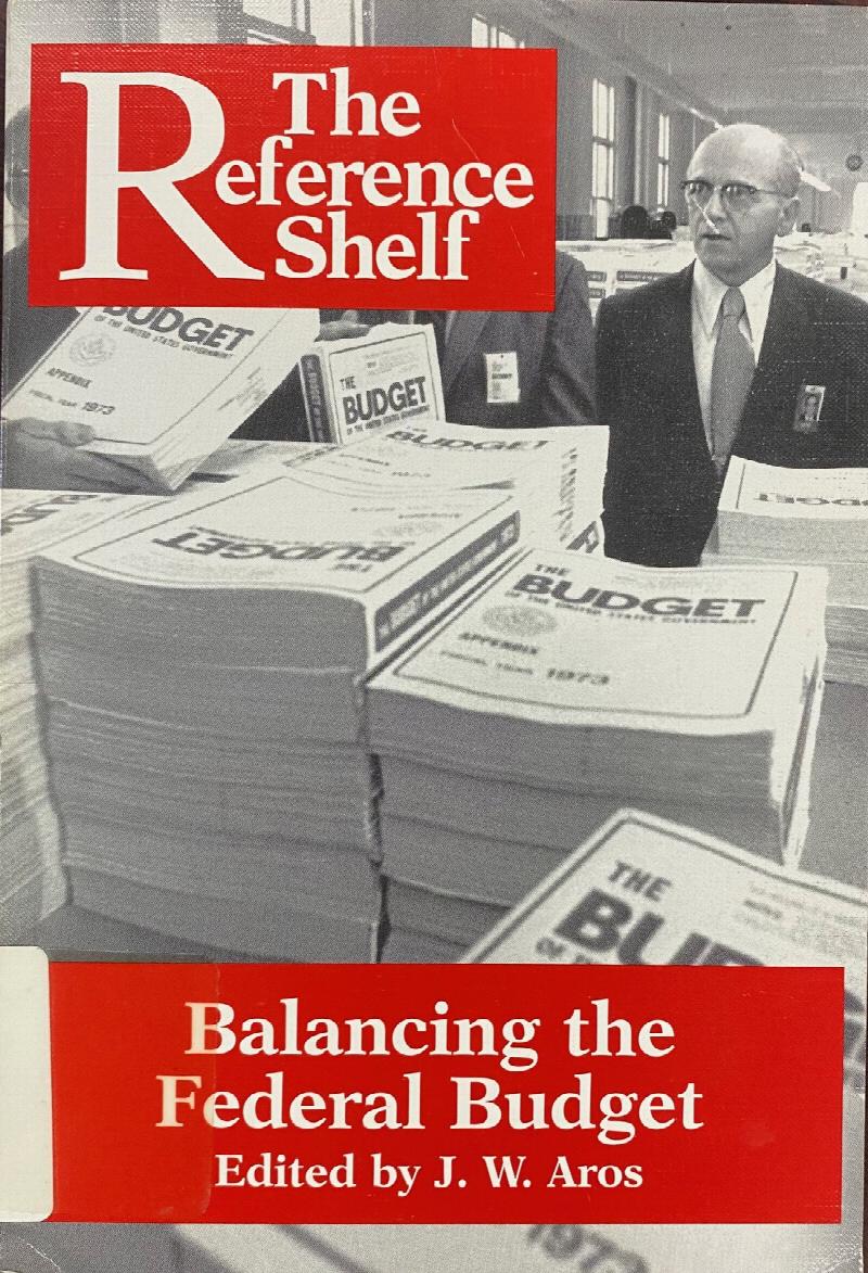 Image for Balancing the Federal Budget (Reference Shelf)